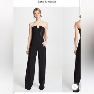 Black Halo Lena Strapless Jumpsuit
